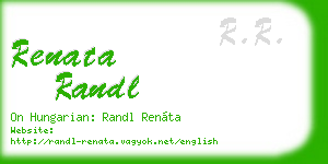 renata randl business card
